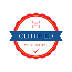 Professional round certificate of Web Developer