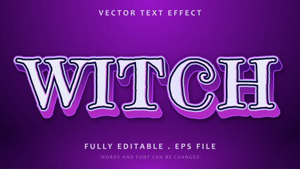 Minimal Witch Editable Text Effect Design Template