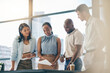 © Charlize Davids/peopleimages.com - Teamwork, planning and meeting with business people in office for support, boss and professional. Collaboration, project management and solution with employees in agency for strategy, pride and idea