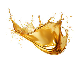 Wall Mural - yellow oil splash