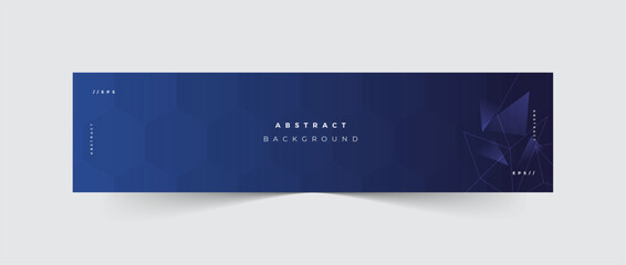 Wall Mural - Modern technology Linkedin banner, Linkedin header design