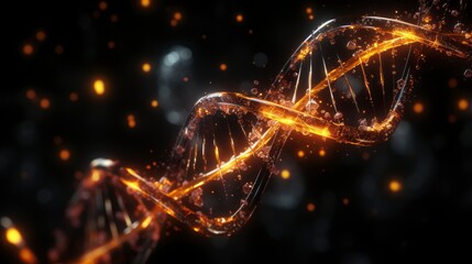 dna chemical elements science futuristic background, generative ai
