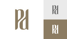 Letter PD Initial Monogram Logo Design