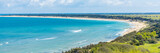 Fototapeta  - Panorama of the Conche des Baleines beach on the Ile de Ré island on a sunny day in France