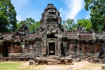 Wall Mural - views of angkor wat complex in cambodia