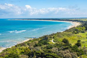 Wall Mural - Conche des Baleines beach on the Ile de Ré island on a sunny day in France