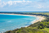 Fototapeta  - Conche des Baleines beach on the Ile de Ré island on a sunny day in France