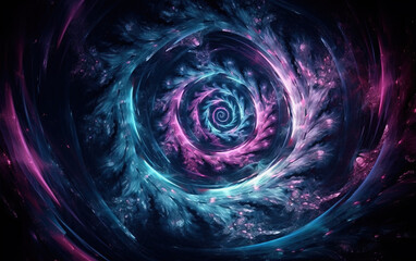 Wall Mural - colorful vortex background,created with generative ai tecnology.