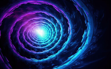 Wall Mural - colorful vortex background,created with generative ai tecnology.