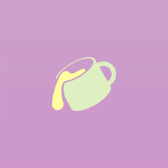 Sticker - Mug logo design template. Drink logo concept. Cup logo template