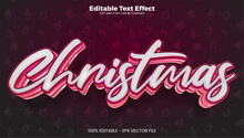 Christmas Editable Text Effect In Modern Trend Style
