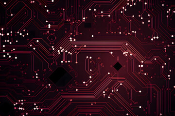 burgundy abstract computer circuit background