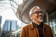 © Eber Braun - Portrait of mature Asian businessman with eyeglasses in the city