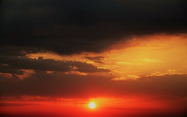 Canvas Print - sunset in the sky