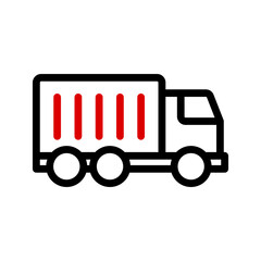 Poster - Truck icon. Transportation sign for mobile concept and web design. vector illustration