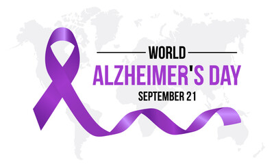 World Alzheimer's Day Highlights Advocacy, Support, and Research for Memory Disorders. Fostering Global Awareness vector illustration banner template.