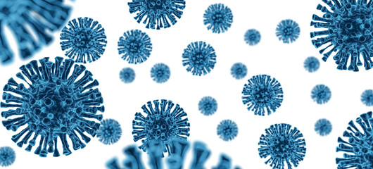 Virus coronavirus COVID-19 on transparent png background. Medicine concept