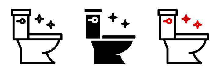 Wall Mural - Toilet icon. sign for mobile concept and web design. vector illustration