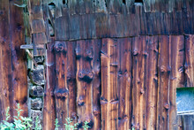 Alpine Old Wooden Wall