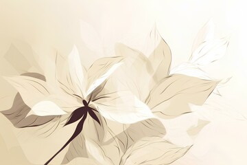 Poster - abstract floral background made by midjourney