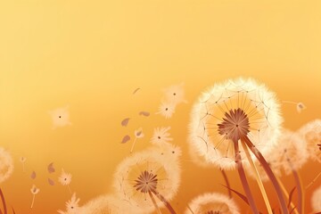 Poster - dandelion in the wind made by midjourney