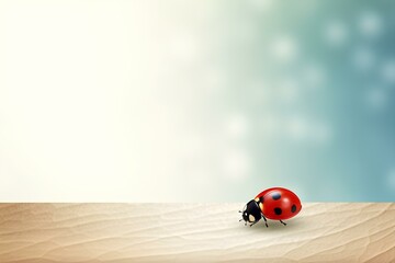 Wall Mural - ladybug on the grass made by midjourney