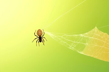 spider on the web made by midjeorney