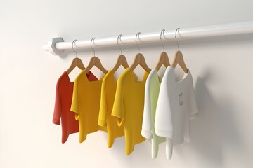 Wall Mural - clothes hangers made by midjeorney