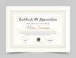 © Pixelpick - Clean Certificate of Appreciation template. Cool geometric design, certificate of achievement template