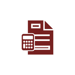 Sticker - Tax calculator icon isolated on transparent background