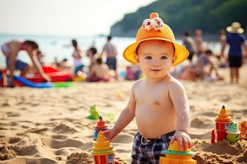 Wall Mural - beach party