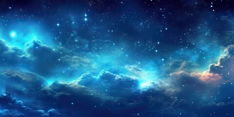 Wall Mural - cosmic dreams. nighttime wonders of galaxy. astral symphony. nebulae and stars. celestial harmony. n
