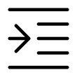 Right text indentation icon