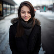© Natalya - Winter Charm: Smiling Brunette Teen of Finnish Origin