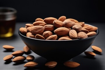 Wall Mural - bowl of nuts almond