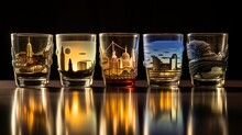 Souvenir Shot Glasses From Different Places Made With Ai   Generative Technology