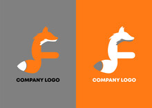 Logo Letter F With Fox Suitable For Your Business