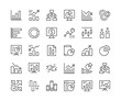 © Jane Kelly - Infographics icons. Vector line icons set. Black outline stroke symbols