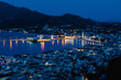 Zakynthos, Ionische Inseln, Griechenland, Zante Town, Nachtaufnahme, Hafen