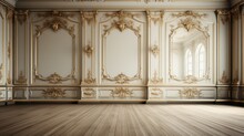 Elegant Empty White Wall Interior 