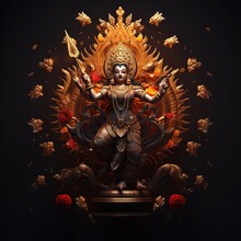 Happy Dussehra Background, Generated By AI