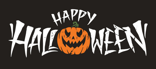 Sticker - Happy Halloween party emblem colorful