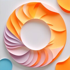 Wall Mural - abstract background with circles