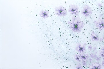 Wall Mural - pink and white flowers