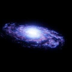 Wall Mural - spiral galaxy and stars