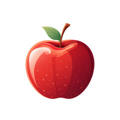 Wall Mural - red Apple clipart illustration 