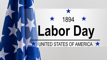 Wall Mural - Labor Day Background Design. Banner, Poster, Greeting Card. 