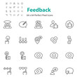 © kornkun - set of feedback icon, review, testimonial, customer experience