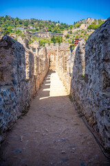 Poster - Fortress wall of the Alanya castle in the Old Town in Alanya, Turkey