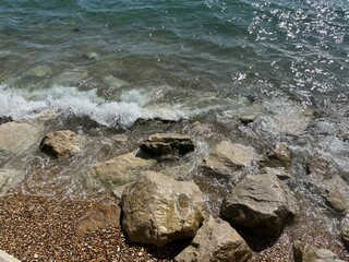 waves on the beach